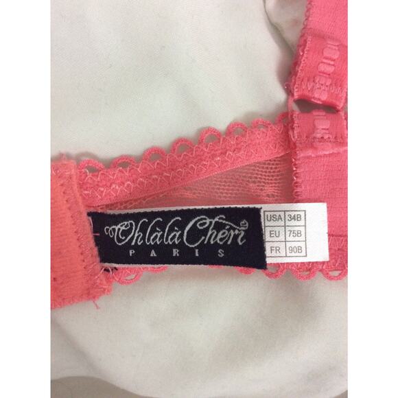 Oh La La Cheri Lingerie Pushup Bra Floral Lace - Picture 9 of 9